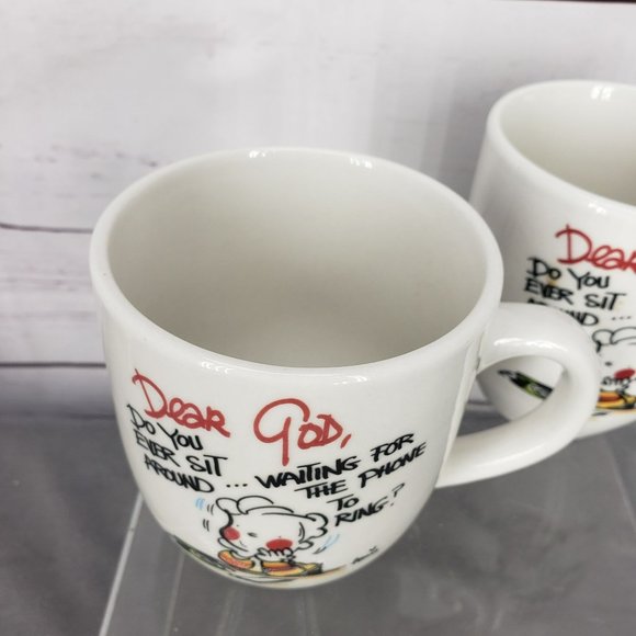 Royal Norfolk Coffee Mug Tea Cup's Ceramic 14 Oz “Dear God Do You Ever Sit Aroun - Picture 8 of 10